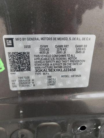 3GKALSEXXKL223458 - 2019 GMC TERRAIN DE BLACK photo 10