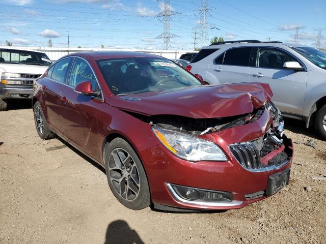 2G4GL5EX6H9146019 - 2017 BUICK REGAL SPOR MAROON photo 1