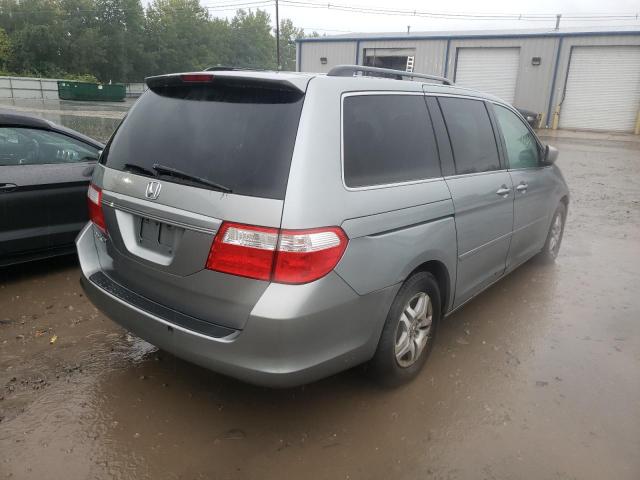 5FNRL38776B051281 - 2006 HONDA ODYSSEY EX TEAL photo 4