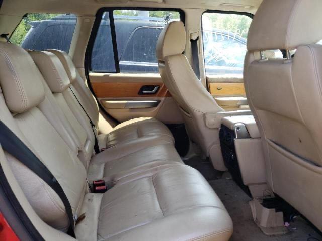 SALSK25458A168337 - 2008 LAND ROVER RANGE ROVE BURGUNDY photo 6