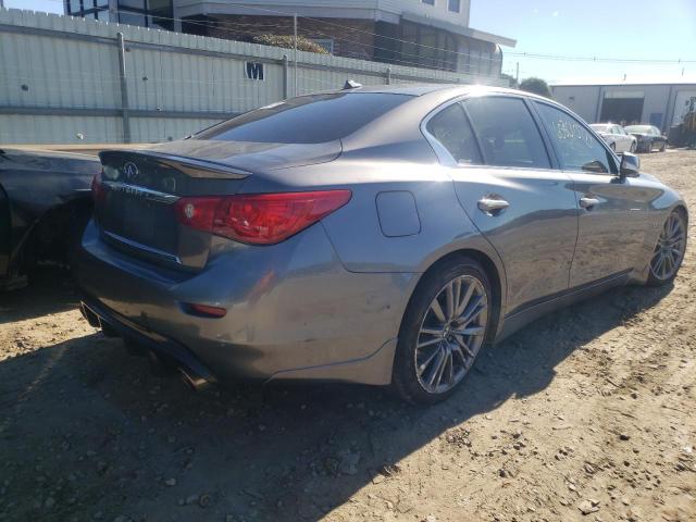 JN1BV7AR7EM685133 - 2014 INFINITI Q50 BASE GRAY photo 4