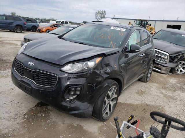 KNDPRCA66K7504877 - 2019 KIA SPORTAGE S BLACK photo 2