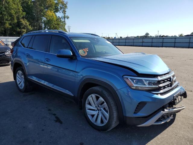 1V2ER2CA7MC503619 - 2021 VOLKSWAGEN ATLAS SEL BLUE photo 1