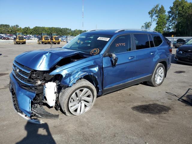 1V2ER2CA7MC503619 - 2021 VOLKSWAGEN ATLAS SEL BLUE photo 2