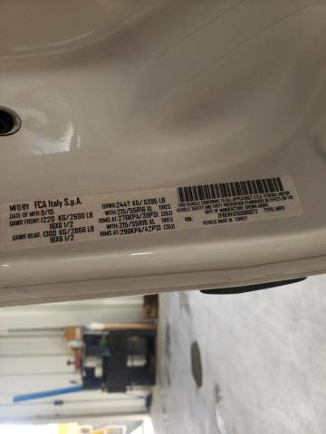 ZFBERFAT1G6B10172 - 2016 RAM PROMASTER WHITE photo 10