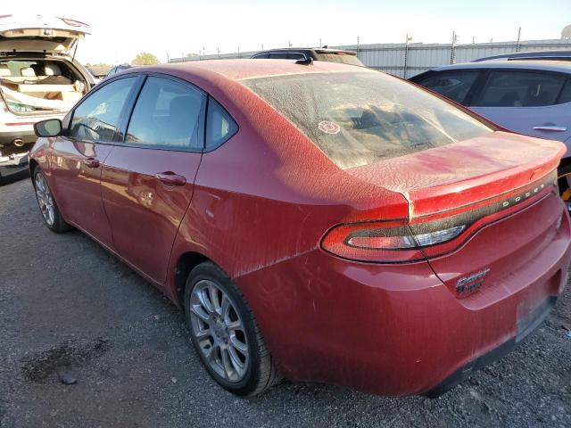 1C3CDFBH8DD100180 - 2013 DODGE DART SXT RED photo 2