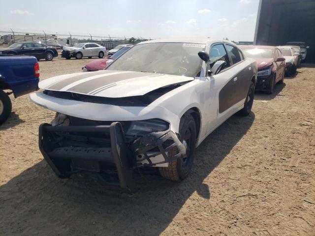 2C3CDXAT0KH585345 - 2019 DODGE CHARGER PO WHITE photo 2