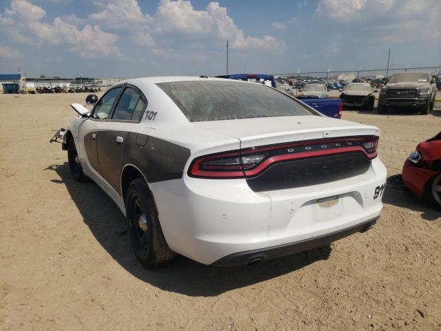 2C3CDXAT0KH585345 - 2019 DODGE CHARGER PO WHITE photo 3