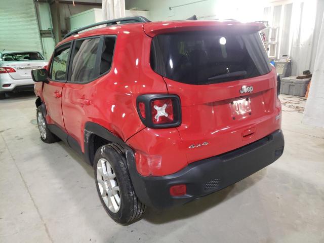 ZACNJBBB3LPL99415 - 2020 JEEP RENEGADE L RED photo 3