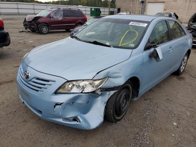 4T1BE46K97U587596 - 2007 TOYOTA CAMRY CE BLUE photo 9