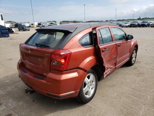 1B3HB48B57D100965 - 2007 DODGE CALIBER SX ORANGE photo 4