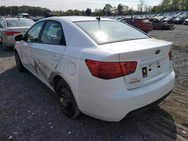 KNAFU4A27B5356275 - 2011 KIA FORTE EX WHITE photo 3