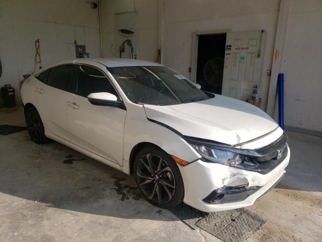 19XFC2F83KE030629 - 2019 HONDA CIVIC SPOR WHITE photo 1