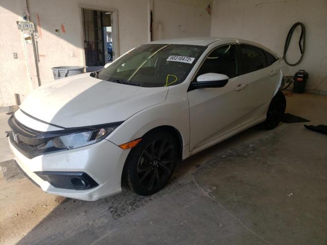 19XFC2F83KE030629 - 2019 HONDA CIVIC SPOR WHITE photo 2