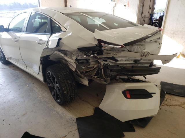 19XFC2F83KE030629 - 2019 HONDA CIVIC SPOR WHITE photo 9