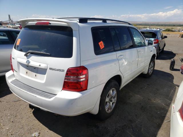 JTEHF21A920070468 - 2002 TOYOTA HIGHLANDER WHITE photo 4