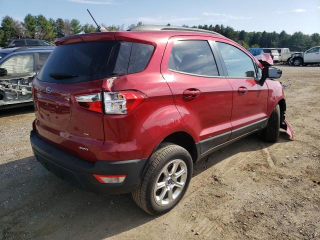 MAJ6S3GL8KC255315 - 2019 FORD ECOSPORT S RED photo 4