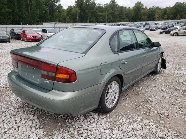 4S3BE625647203686 - 2004 SUBARU LEGACY L S GREEN photo 4