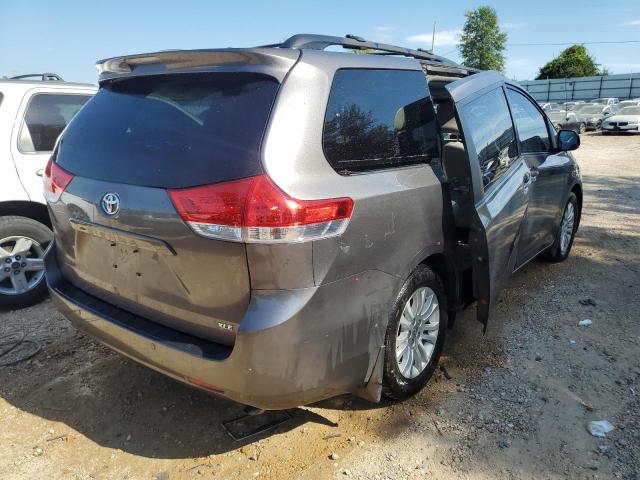 5TDYK3DC1ES421359 - 2014 TOYOTA SEINNA GRAY photo 4