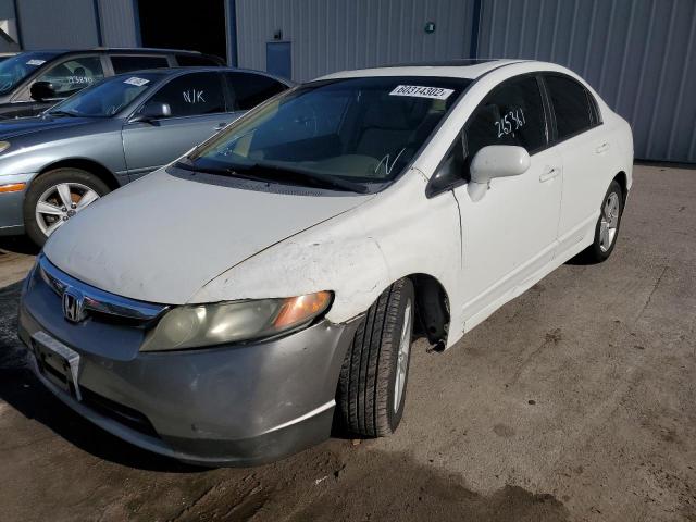 1HGFA16886L147878 - 2006 HONDA CIVIC EX WHITE photo 2