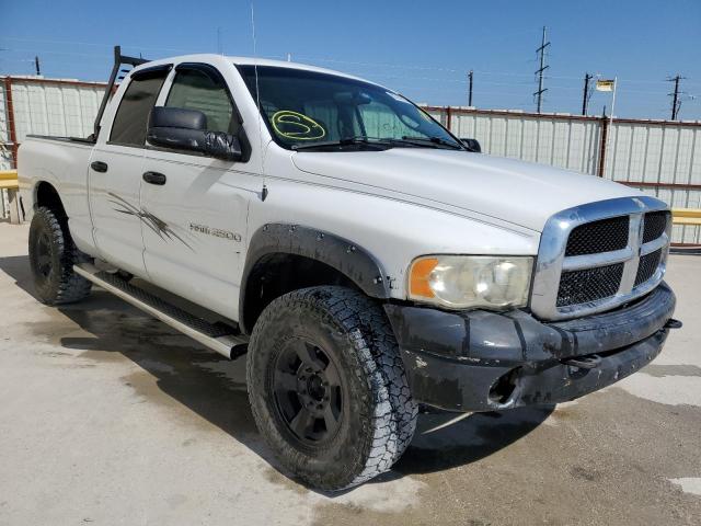 1D7KU28D83J649890 - 2003 DODGE RAM 2500 S WHITE photo 1