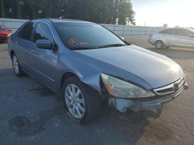 1HGCM66417A079182 - 2007 HONDA ACCORD SE BLUE photo 1