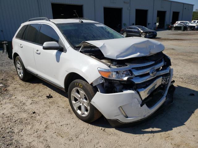 2FMDK3JCXEBA74324 - 2014 FORD EDGE SEL WHITE photo 1