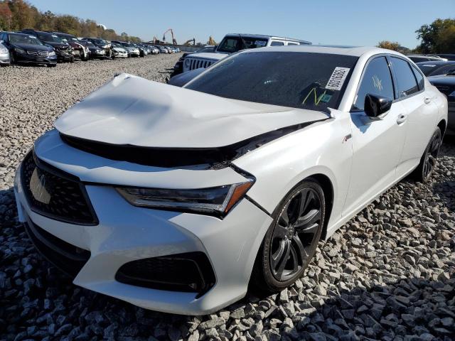19UUB6F56MA003441 - 2021 ACURA TLX TECH A WHITE photo 2