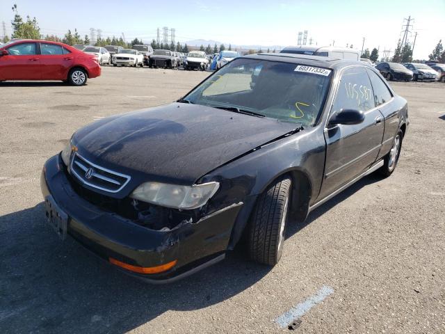 19UYA1251VL003382 - 1997 ACURA 2.2CL BLACK photo 2