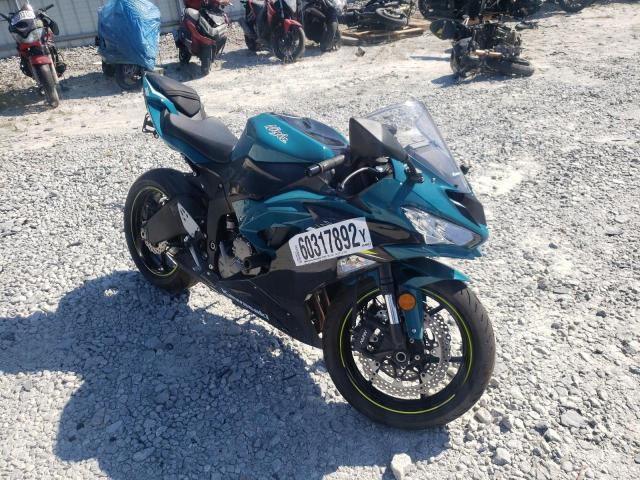 JKBZXJH19MA009775 - 2021 KAWASAKI ZX636 K TEAL photo 1