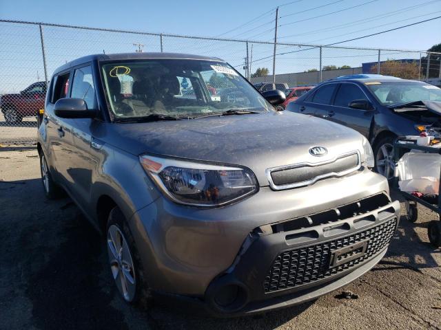 KNDJN2A2XF7152918 - 2015 KIA SOUL SILVER photo 1