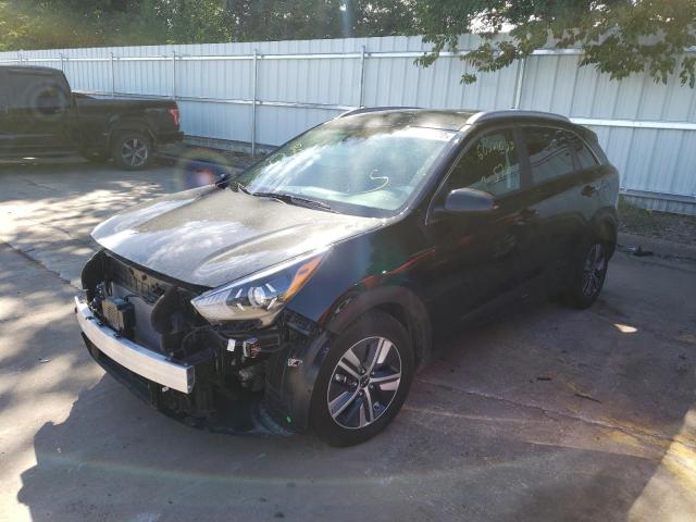 KNDCB3LC6N5549680 - 2022 KIA NIRO LX BLACK photo 2