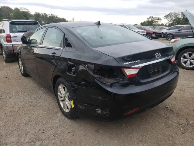 5NPEB4AC9BH112446 - 2011 HYUNDAI SONATA GLS BLACK photo 3