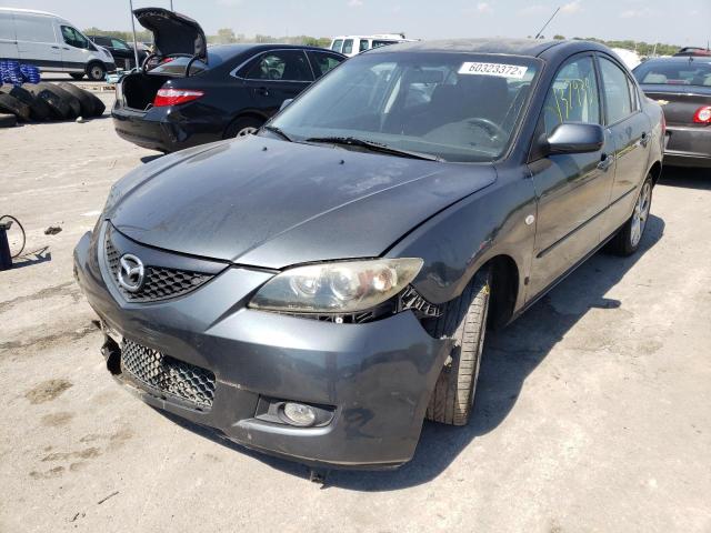 JM1BK32F381141317 - 2008 MAZDA 3 I CHARCOAL photo 2