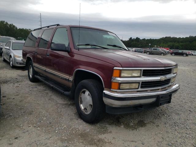 1GNFK16R3WJ353780 - 1998 CHEVROLET SUBURBAN K BURGUNDY photo 1