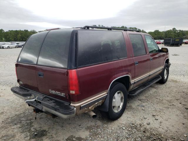 1GNFK16R3WJ353780 - 1998 CHEVROLET SUBURBAN K BURGUNDY photo 4