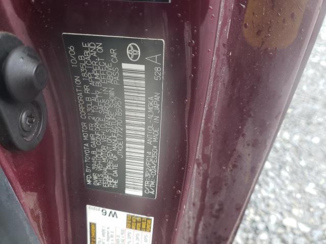 JTKDE177270185957 - 2007 TOYOTA SCION TC Violet photo 10