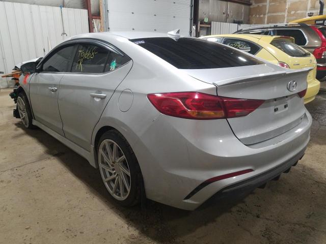 KMHD04LB1JU452857 - 2018 HYUNDAI ELANTRA SP SILVER photo 3