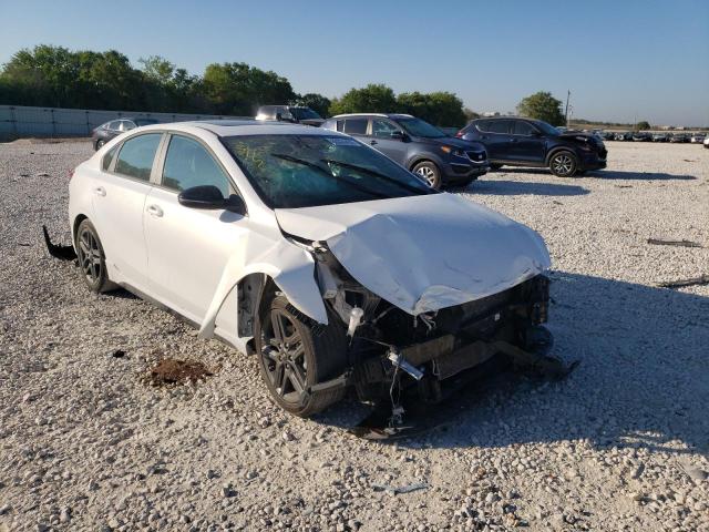 3KPF34AD4ME357365 - 2021 KIA FORTE GT L WHITE photo 1