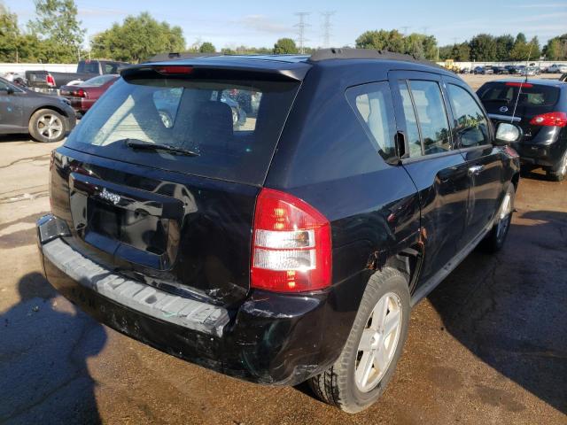 1J8FT47027D418750 - 2007 JEEP COMPASS BLACK photo 4