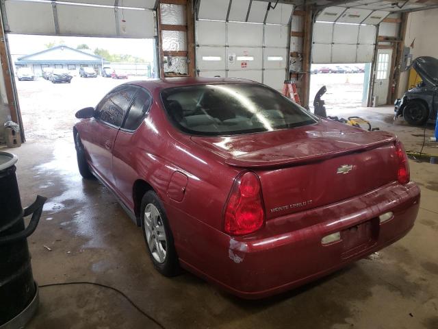 2G1WM15K769190496 - 2006 CHEVROLET MONTE CARL წითელი ფოტო 3