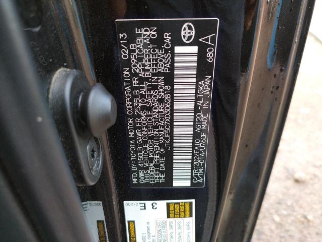 JTKJF5C7XD3062818 - 2013 TOYOTA SCION TC 黑色 照片 10