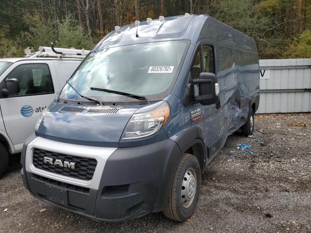3C6URVJG7LE140985 - 2020 RAM PROMASTER BLUE photo 2