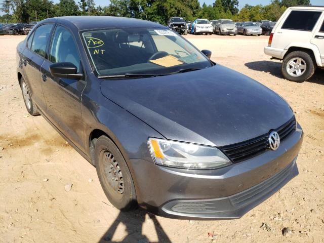 3VW2K7AJ4EM258106 - 2014 VOLKSWAGEN JETTA BASE GRAY photo 1
