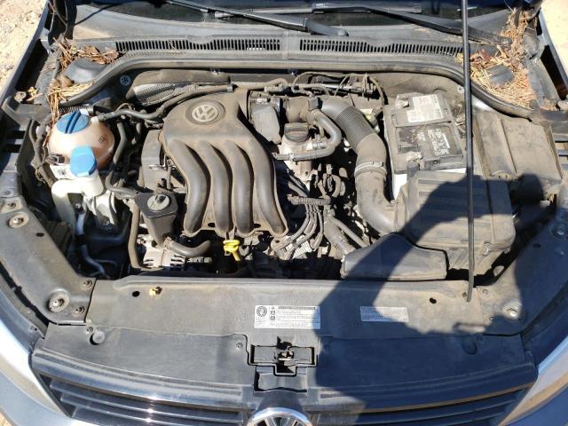 3VW2K7AJ4EM258106 - 2014 VOLKSWAGEN JETTA BASE GRAY photo 7