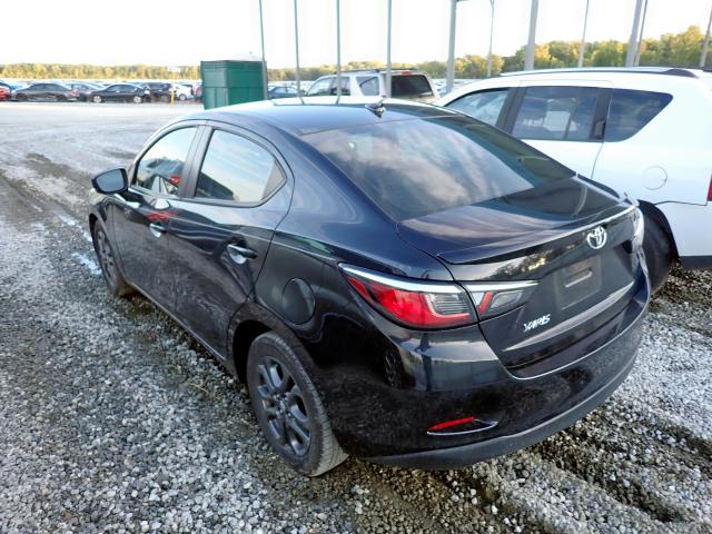 3MYDLBYV8KY502088 - 2019 TOYOTA YARIS L BLACK photo 3