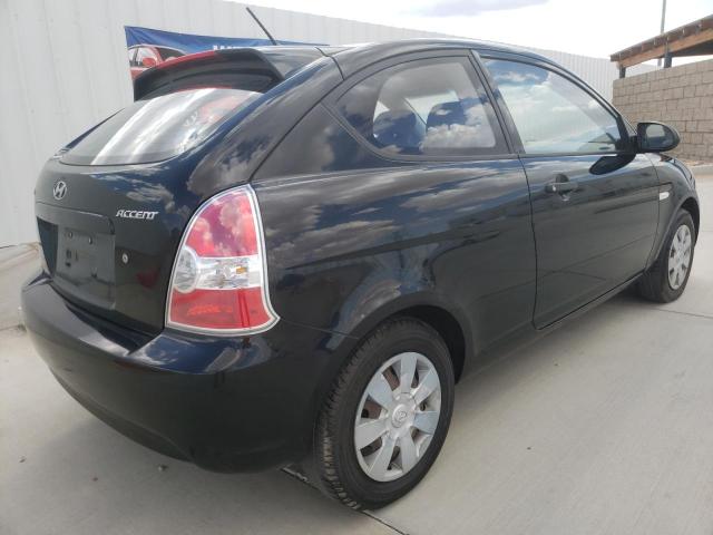 KMHCM36C97U003997 - 2007 HYUNDAI ACCENT GS BLACK photo 4