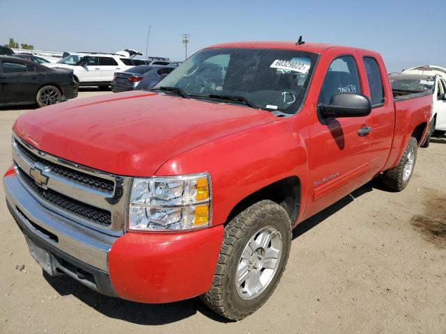 1GCSKSE36AZ279985 - 2010 CHEVROLET SILVERADO RED photo 2