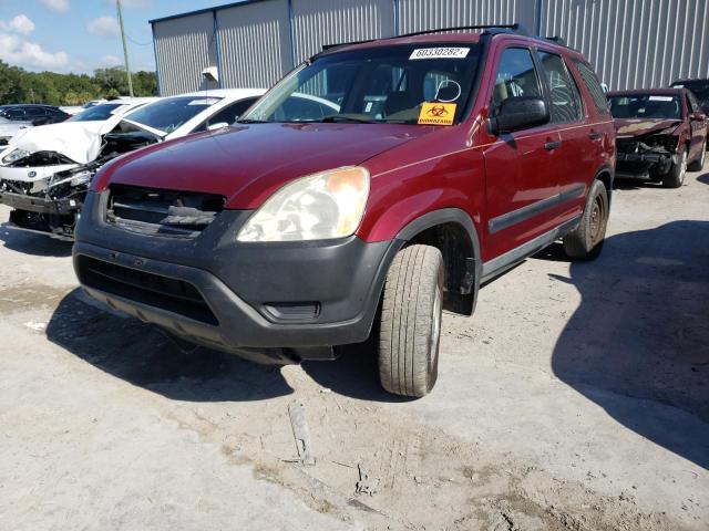 JHLRD68463C018661 - 2003 HONDA CR-V LX RED photo 2