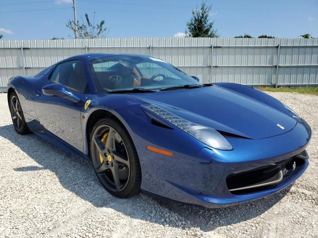 ZFF68NHA5D0195372 - 2013 FERRARI 458 SPIDER BLUE photo 1